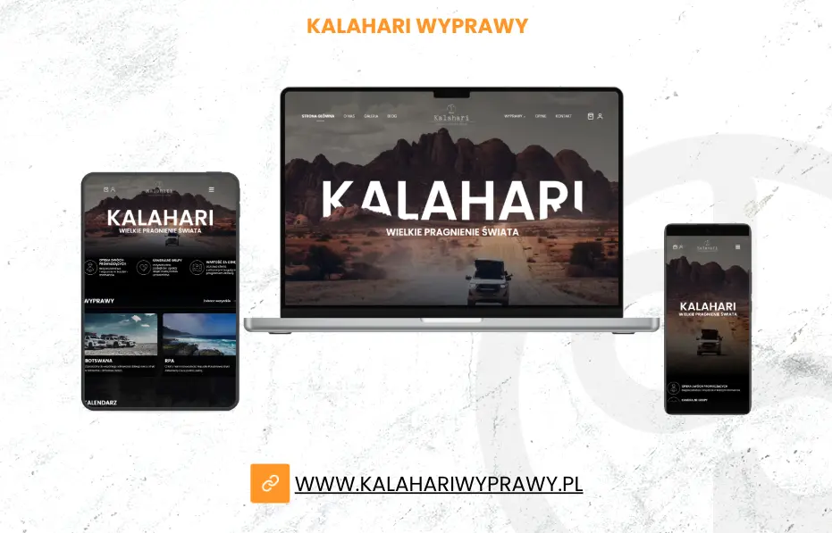 SP-Media Tworzenie stron www Realizacja dla Kalahari Wyprawy